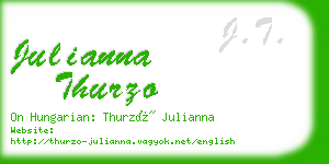 julianna thurzo business card
