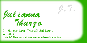 julianna thurzo business card